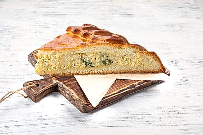 Пирог с рисом и яйцом в Пироговом Дворике