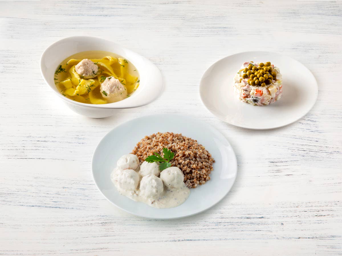 Обед "Сытный" в Пироговом Дворике