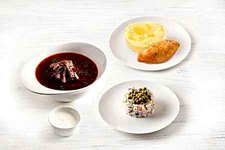 Обед "Классический" в Пироговом Дворике